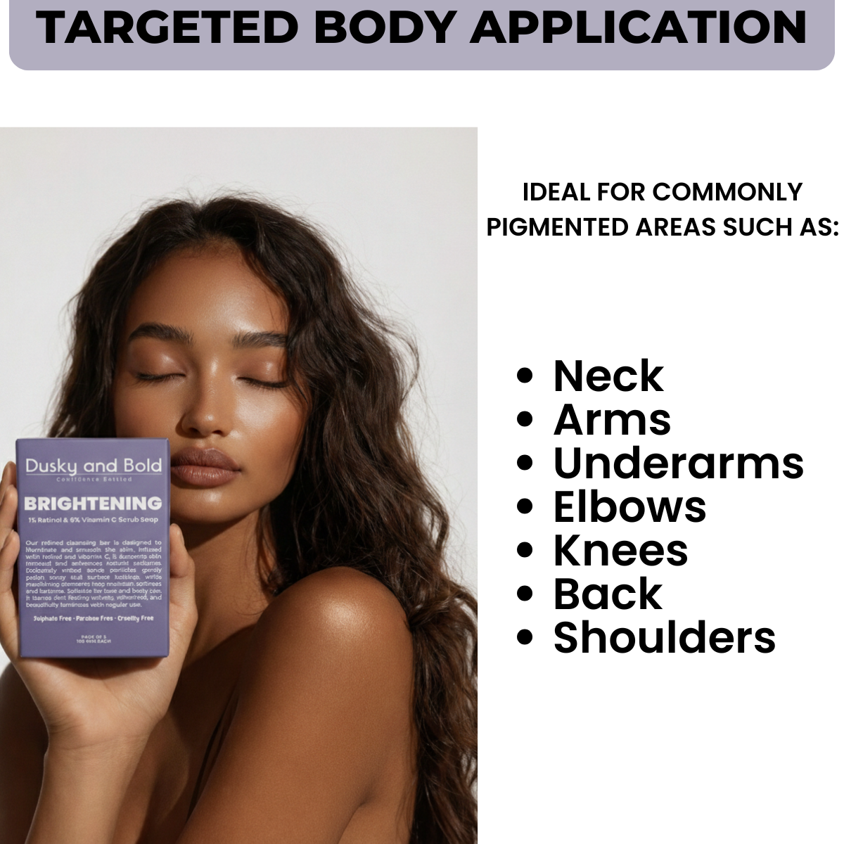 Dusky and BoldBrightening Scrub Soap with 1% Retinol Serum & 6% Vitamin C for Dull and Sun Damaged Skin | Fades Dark Spots & Pigmentation | Exfoliate Dead Skin | Collagen Boost | For Men and Women | Pack of 2