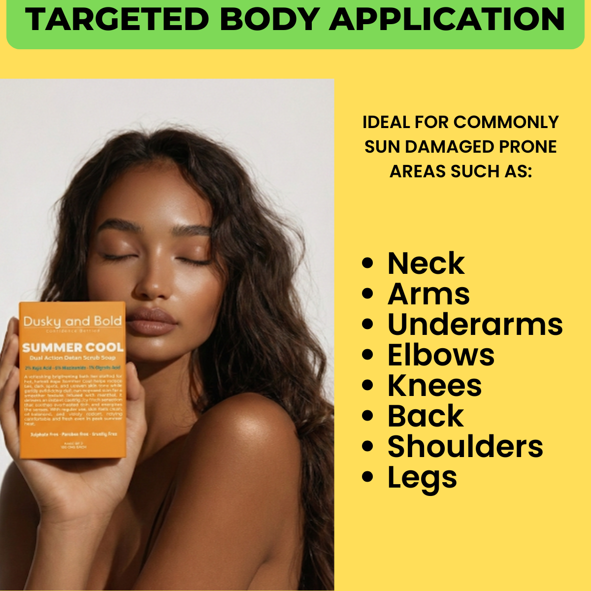 Dusky and Bold 2% Kojic Acid Detan Scrub Soap with 6% Niacinamide & 1% Glycolic Acid | Dual Action Exfoliating Brightening Bar for Tan Removal, Dark Spots & Pigmentation | Cooling Menthol | Soap Bar for Men and Women | Pack of 2